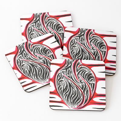 Abstract Bloody Heart Design