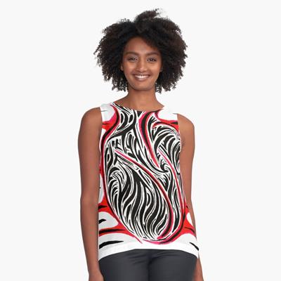 Abstract Bloody Heart Design