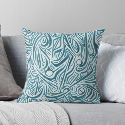 Abstract Blue Drawing