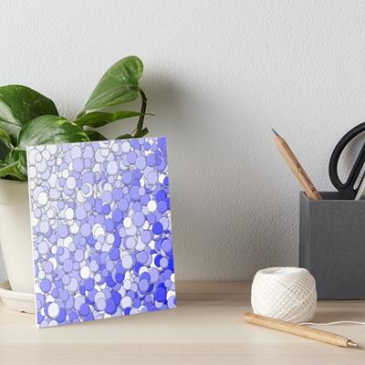 Blue and White Bubbles