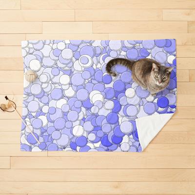 Blue and White Bubbles