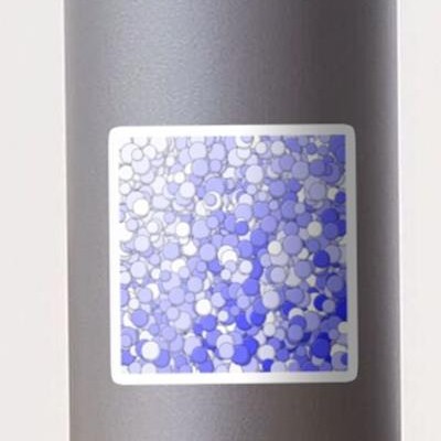 Blue and White Bubbles