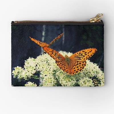 Butterflies on White Flowers