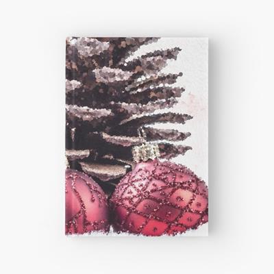 Christmas Baubles and Pine Cone