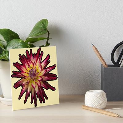 Crimson and Yellow Flower