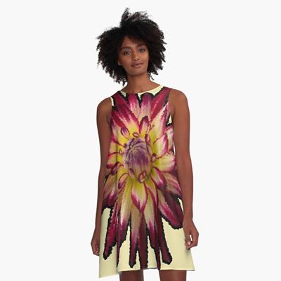 Crimson and Yellow Flower