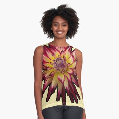 Crimson and Yellow Flower