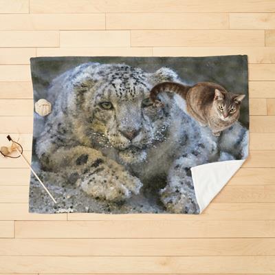 Curious Snow Leopard