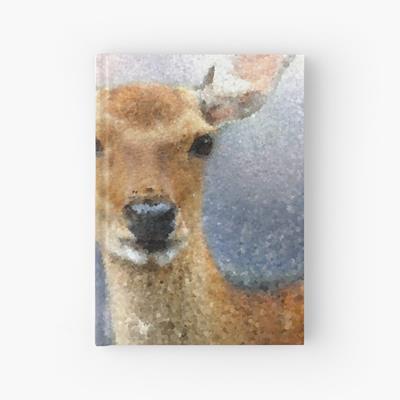 Deer Portrait in Snow