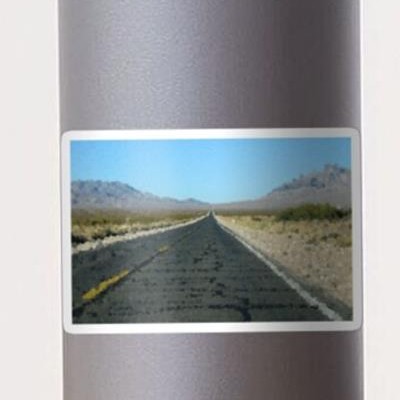 Empty Desert Road to Nowhere