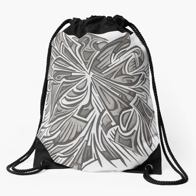 Exploding Grey Abstract Design