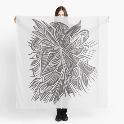 Exploding Grey Abstract Design