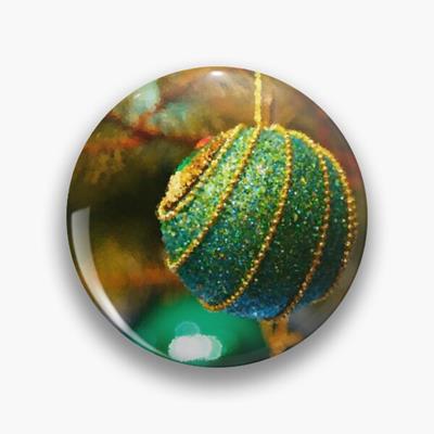 Green and Gold Christmas Baubles