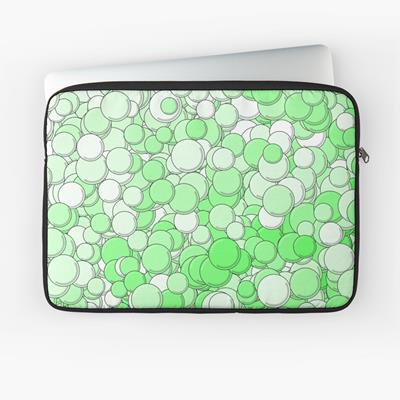 Green and White Bubbles