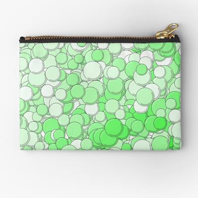 Green and White Bubbles