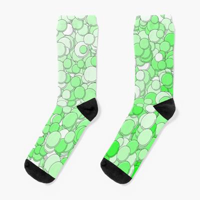 Green and White Bubbles
