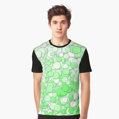 Green and White Bubbles