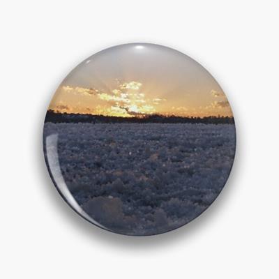 Ice Field at Sunset