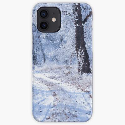 Impressionist Winter Forest Landscape