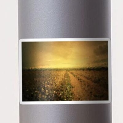 Impressionistic Peaceful Country Road