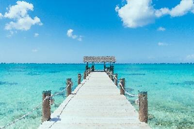 Pier Over Blue Sea