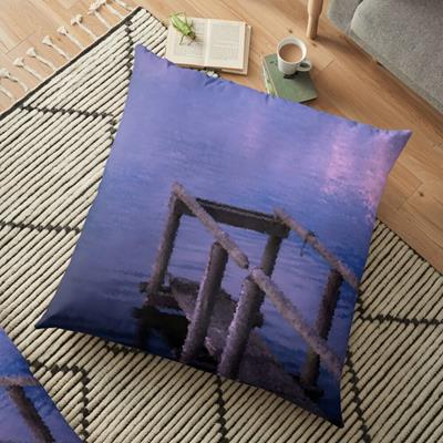 Pier Over Purple Water