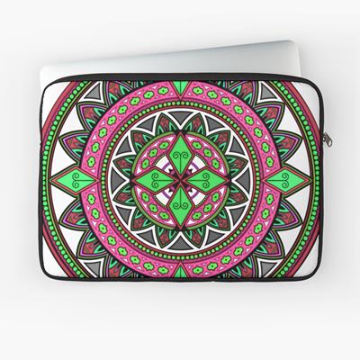 Pink and Green Mandala