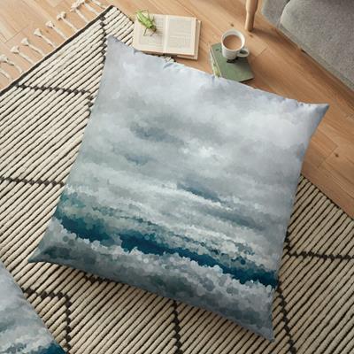 Puffy Clouds in Blue Sky
