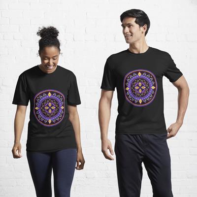 Purple and Gold Mandala