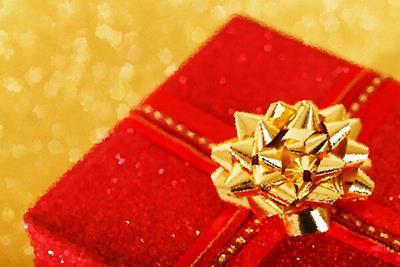 Red and Gold Gift Box