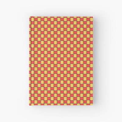 Red and Yellow Eye-Burning Fabric Pattern