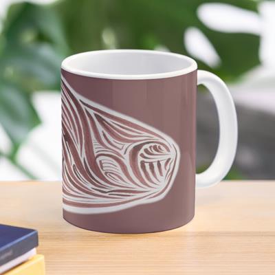 Rich Abstract Line Art in Brown