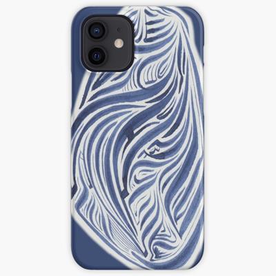 Rich Abstract Line Art in Dark Blue