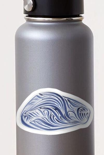 Rich Abstract Line Art in Dark Blue