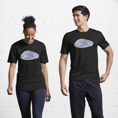 Rich Abstract Line Art in Dark Blue