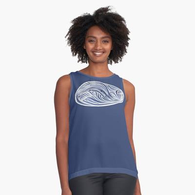Rich Abstract Line Art in Dark Blue