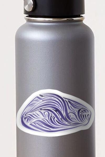Rich Abstract Line Art in Dark Purple