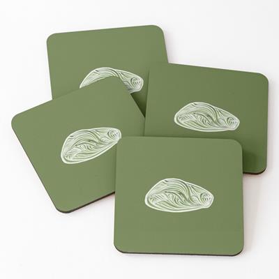 Rich Abstract Line Art in Green