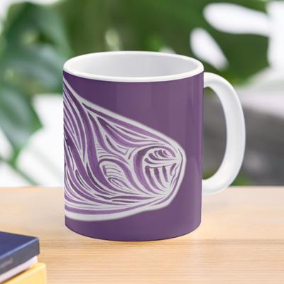 Rich Abstract Line Art in Light Purple