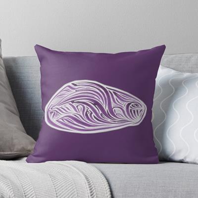 Rich Abstract Line Art in Light Purple