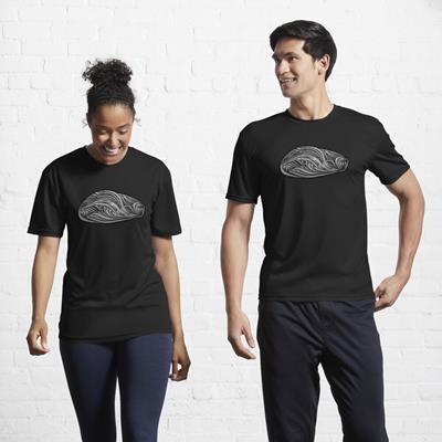 Rich Abstract Line Art in White on Black