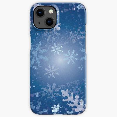 Snowy Blue Christmas Background