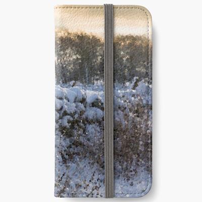 Stone Fence In Winter