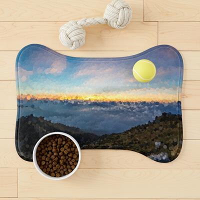 Sunset Behind the Mountains