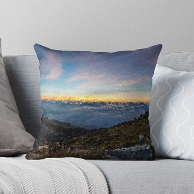 Sunset Behind the Mountains