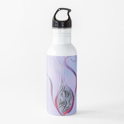 Swimming Creature in Red, Blue, Purple, and Black