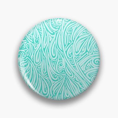 Swirling Abstract Line Art in Shades of Blue