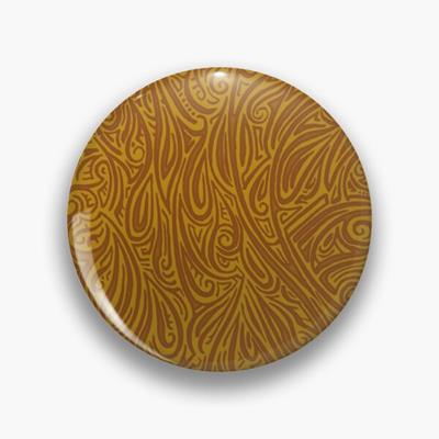 Swirling Abstract Line Art in Shades of Brown