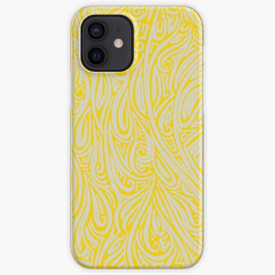 Swirling Abstract Line Art in Silver and Gold
