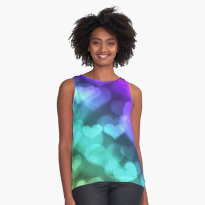 Trippy Colorful Hearts